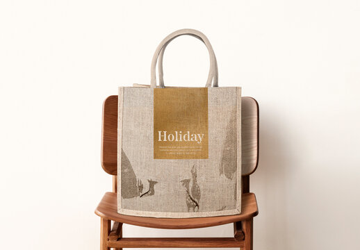 Stylish Eco Friendly Tote Bag Mockup PSD