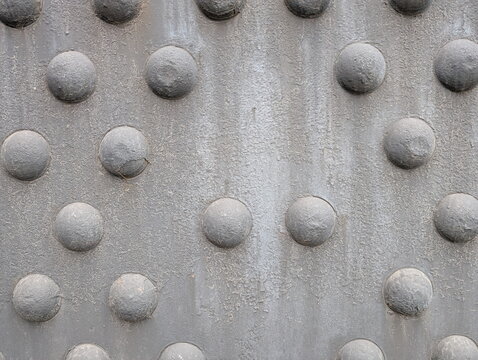 Weathered Steel Plate Rivets Industrial Background