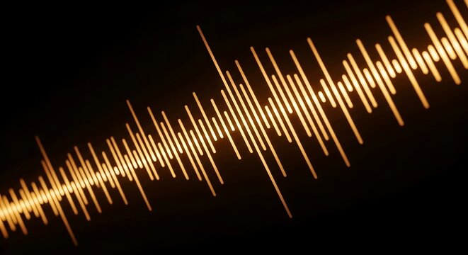 Abstract light trails a dynamic visualization of sound waves in a dark environment