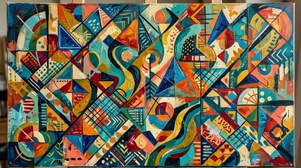 Fototapeta premium abstract painting pattern art