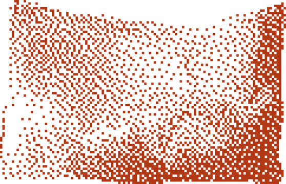 Brown pixelated texture with subtle gradient effect and a rough edge