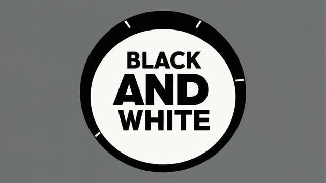 Minimalist Black and White Typography Motion Graphic