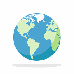 Fototapeta premium Stylized Earth Globe Illustration