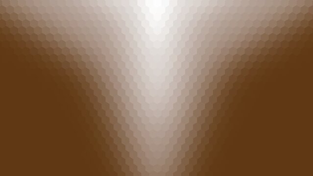 background design with brown gradient hexagon pattern surface. vertical gradient with inverted triangular shape
