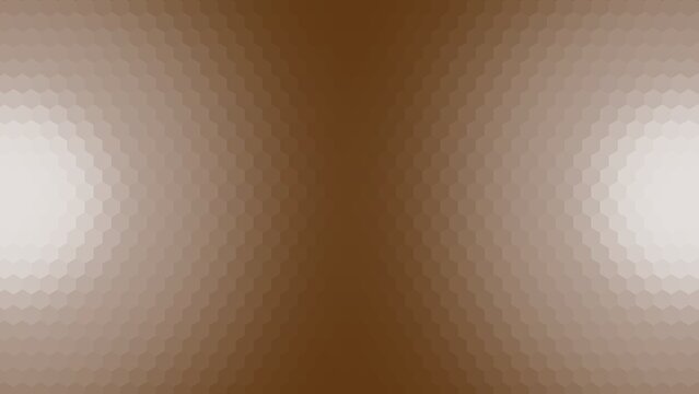 background design with brown gradient hexagon pattern surface. gradient with semicircular shapes on the right and left sides and in the middle with a large circle
