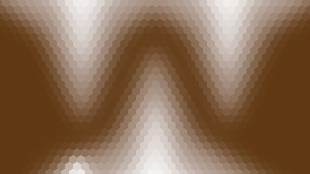 background design with brown gradient hexagon pattern surface. gradient with 2 inverted triangle shapes on the top side and 1 triangle on the bottom side of the background