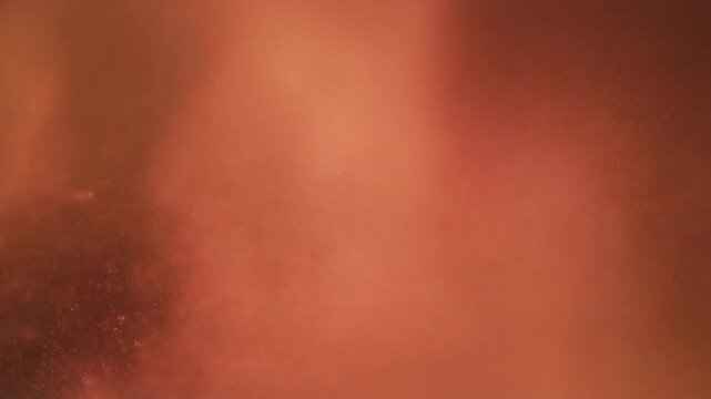 Terracotta Dust Particles Drifting Macro Cinematic Warm Background Loop