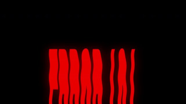Red Error 404 Stretch Distortion Text Alpha Channel 4K Video