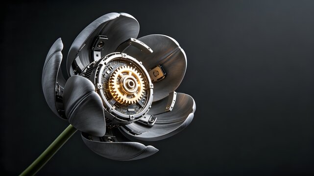 Macro bionic flower transformation into precision industrial components