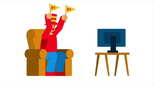 Sport Fans Watching Match