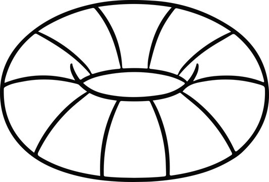 Abstract Torus Shape Graphic, Vector Illustration