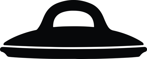 Silhouette vector of a retro flying saucer spaceship design © Golshan Ara Monny