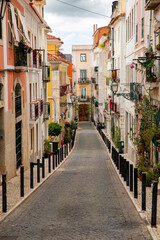 Fototapeta premium narrow street in venice