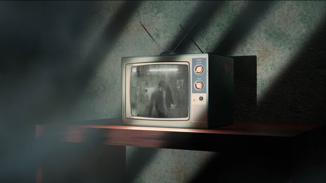 Old TV Screen Mockup