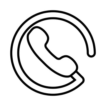 Telephone icon vector. Office telephone Illustration sign. Landline telephone symbol. Call logo.