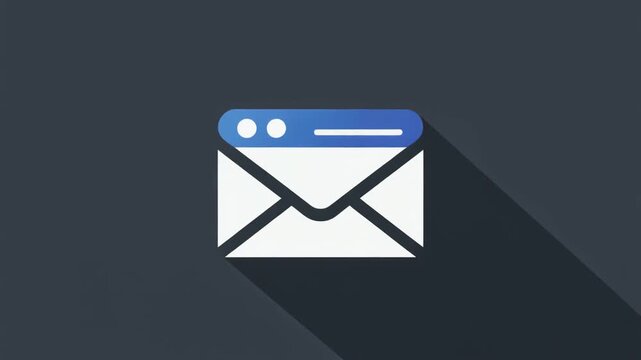Digital communication concept the representation of an email inside a web browser window, symbolizing online messaging and correspondence