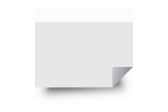 Sticky note reminder. Post it note paper. Yellow sheets for notes isolated with clipping path on background.