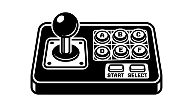 Joystick vector icon illustration for gaming controller