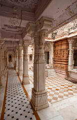 Fototapeta premium columns in the old temple