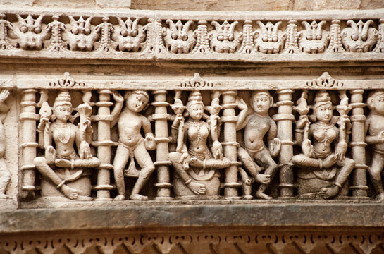bas relief on the wall
