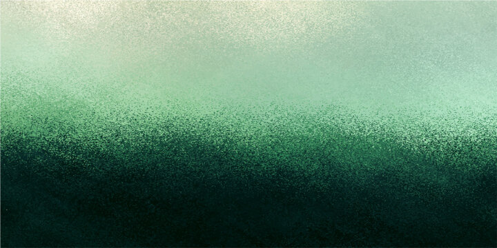 Emerald green watercolor background with grainy texture, abstract teal wash gradient vector, artistic forest green paint splash for web design