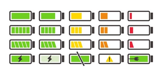 充電や電池のベクターイラスト素材 © ニワトコ