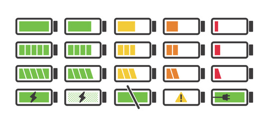 充電や電池のベクターイラスト素材 © ニワトコ