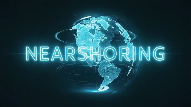 Nearshoring on a globe.