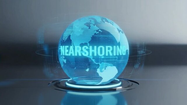 Nearshoring on a globe.