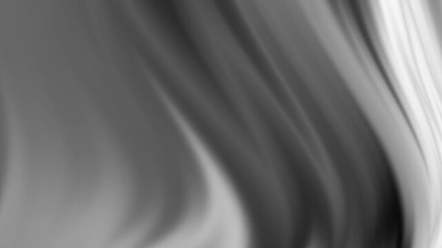 Abstract monochrome black white wavy video background animation with curve, lines, smooth, flow pattern design