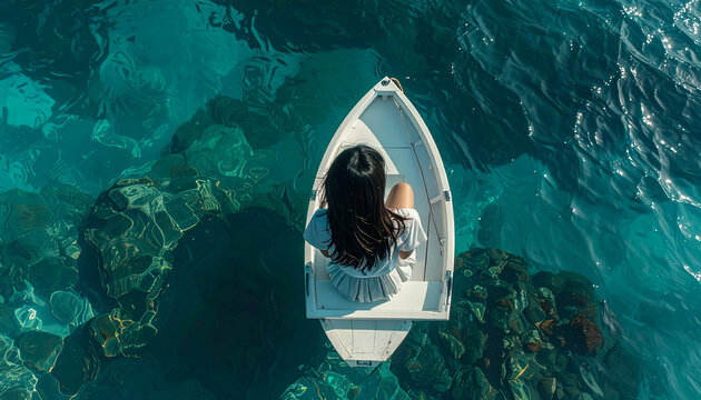 woman and boat