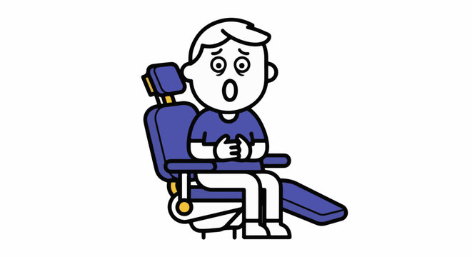 Surprised young boy playing video games in chair.