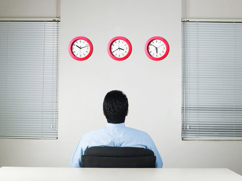 businessman in office