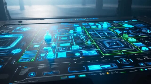 Factory Status Map Illumination