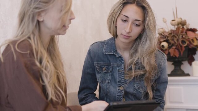 Professional consultation with client discussing treatment options