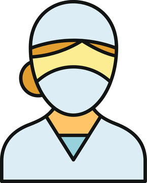 Healthcare worker icon representing doctors, nurses, and surgeons