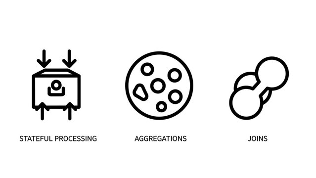Icons representing manufacturing process cells molecules with medical research scientific discovery building block chemical bond cell division manufacturing molecules chemistry industry