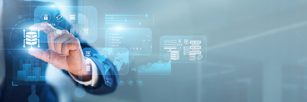 Data pro hand-holds Big Data analytics through network nodes to extract actionable insights. Massive information sets require advanced processing tools to uncover hidden market patterns.