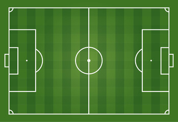 soccer field vector illustration © peace