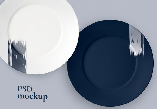 Elegant Plate Design Mockup PSD