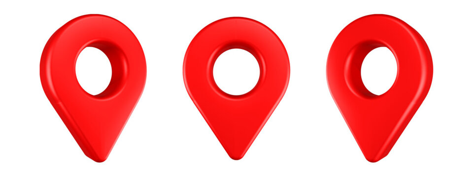 point location icon 3d render