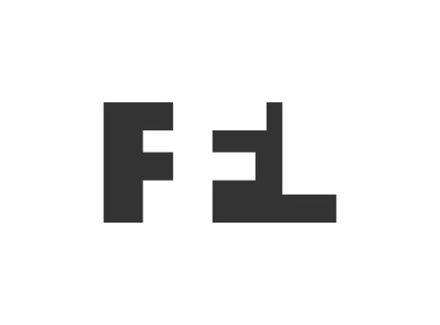 FFL logo design. Initial letter F F L bold font style for tech startups, consulting, corporate branding. Creative company name, headlines typography identity, trendy logotype.
