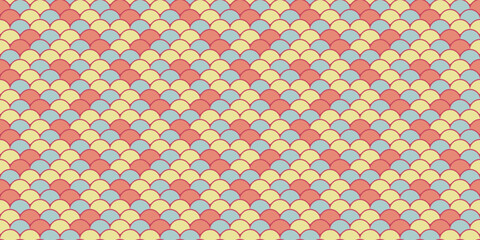 Vibrant pastel fish scale pattern.  Perfect for textile design, website backgrounds, or playful branding. © Olena