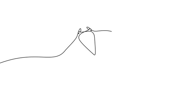Continuous One Line Stingray Sea Animal Minimal Marine Ocean Animation