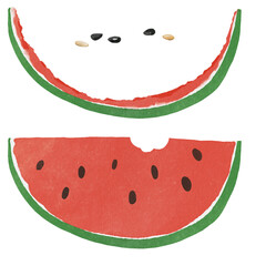 수박껍질과 씨 수채 © 설현 박