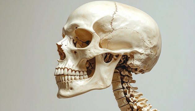 Anatomical Skull Model - Detailed Study of Human Skeletal Structure.