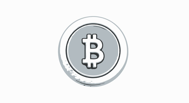 Bitcoin cryptocurrency logo symbol icon.