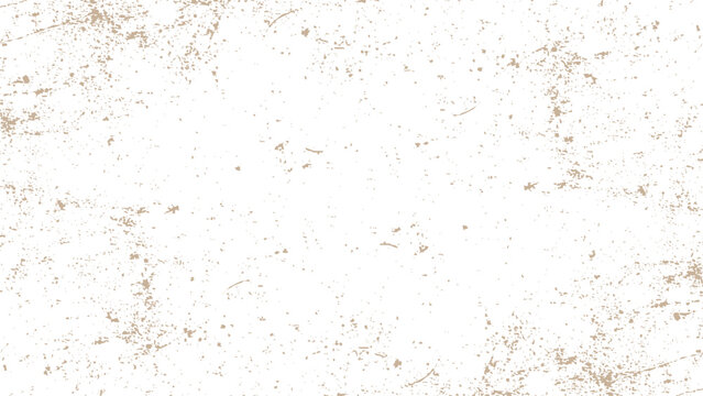 Brown grunge texture with scratches and splatters on white surface abstract background