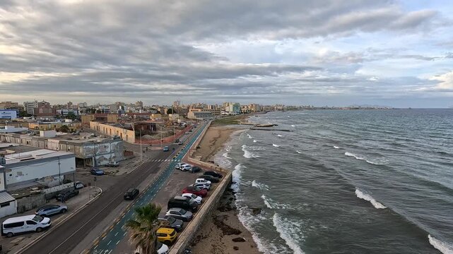 Trapani city from above, Sicily