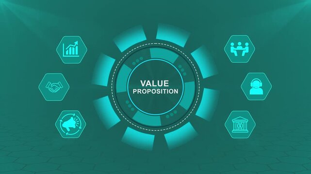 Value Proposition Technology Interface with Smart Business Strategy Dashboard for Customer Growth and Market Success